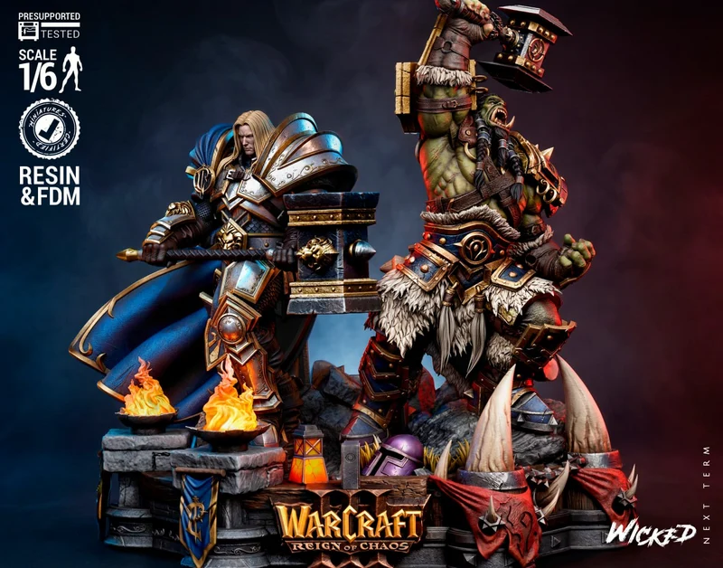 Warcraft 3 Diorama Scene (Warcraft) STL model for 3D printing