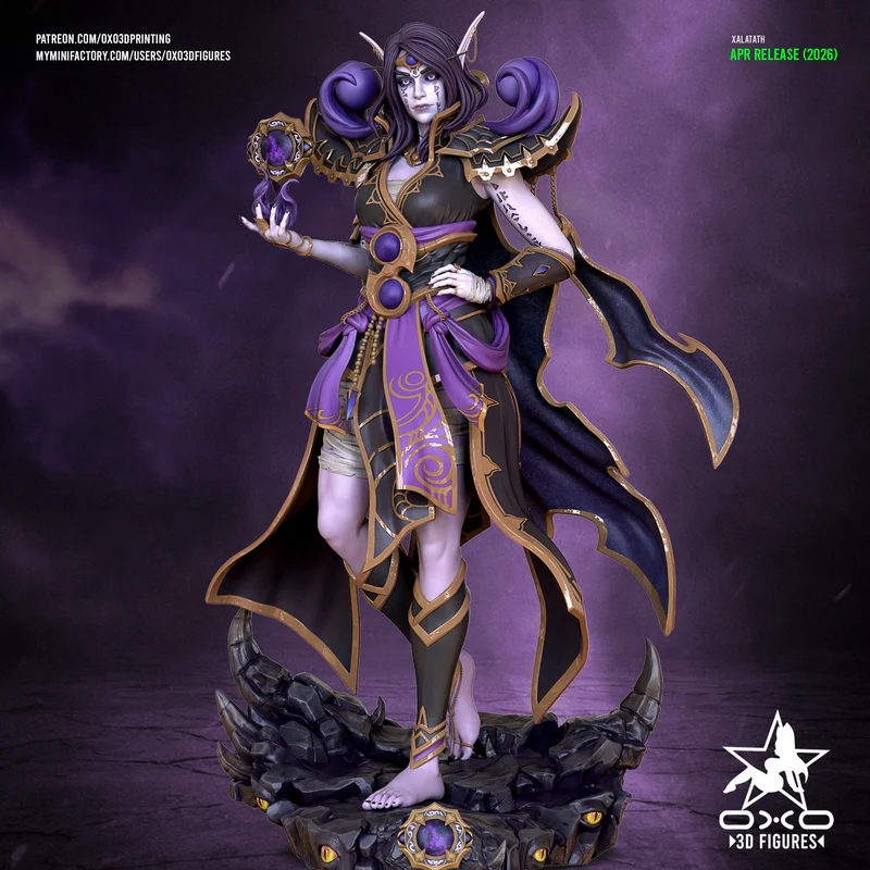 Xal’atath Void Priestess (Warcraft) STL model for 3D printing
