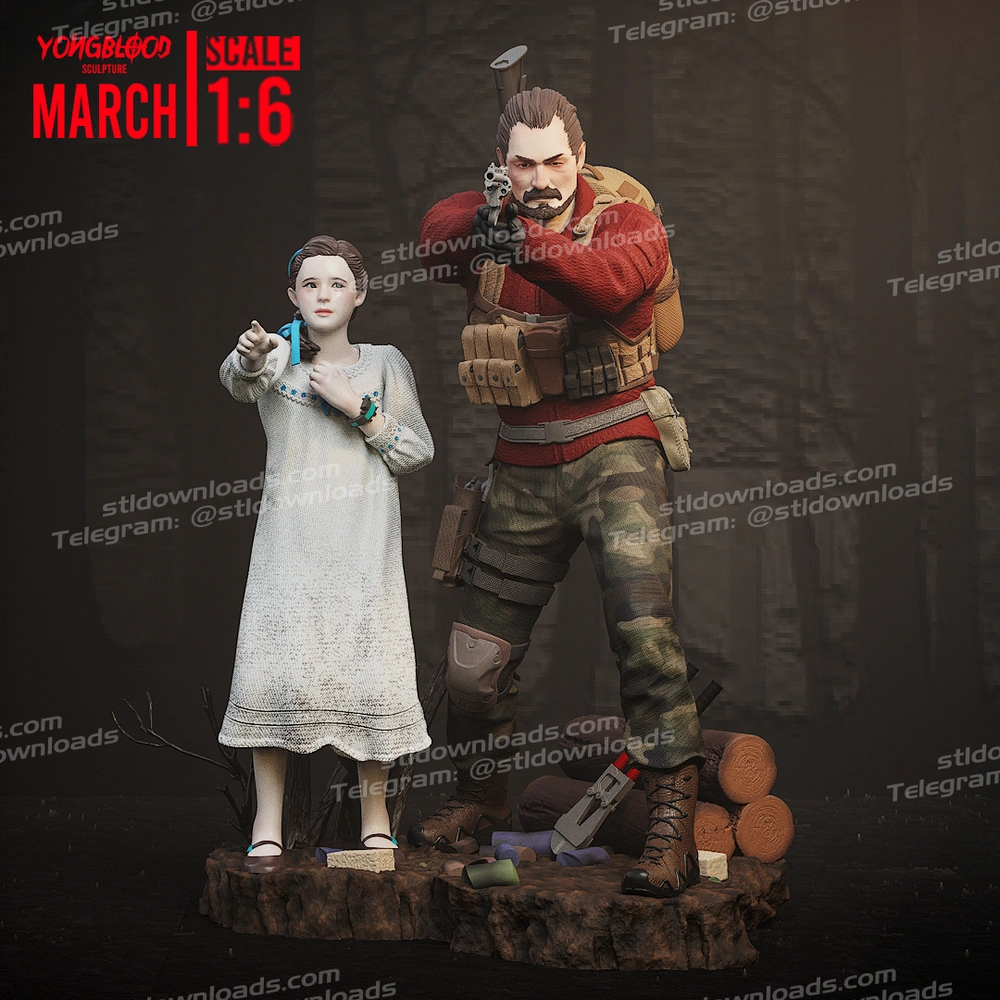 Natalia Korda (Resident Evil) STL model for 3D printing
