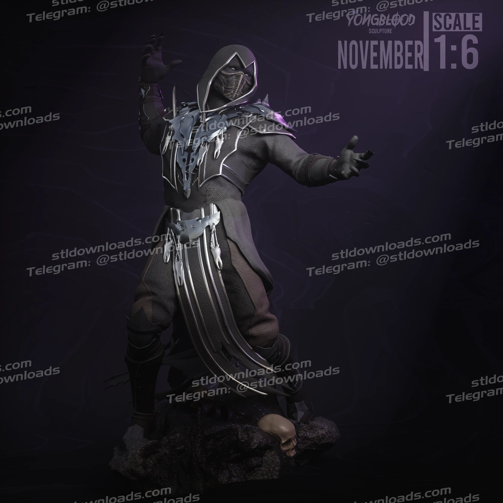 Noob Saibot (Mortal Kombat) STL model for 3D printing