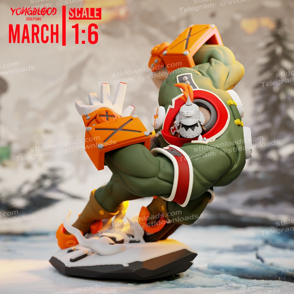 Potemkin (Guilty Gear) STL model for 3D printing