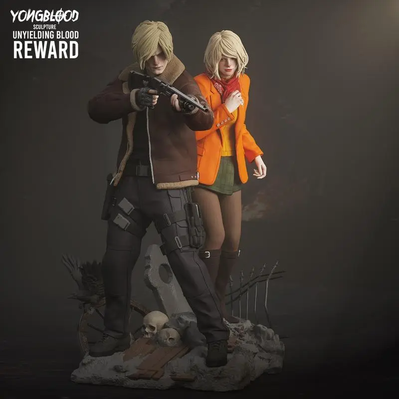 Leon & Ashley Diorama (Resident Evil) STL model for 3D printing