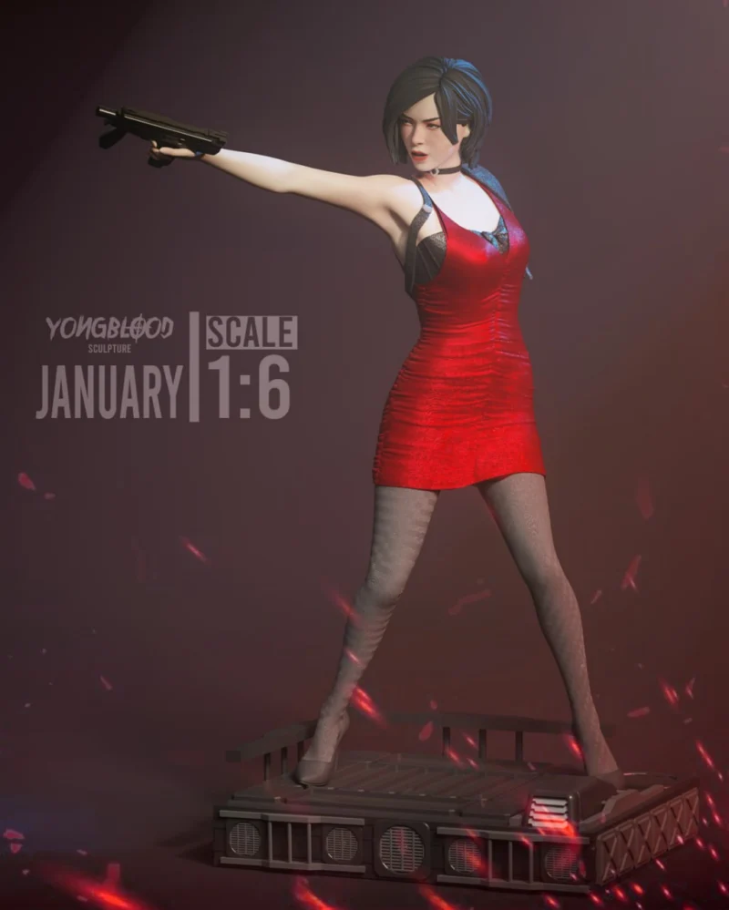 Ada Wong (Resident Evil) STL model for 3D printing