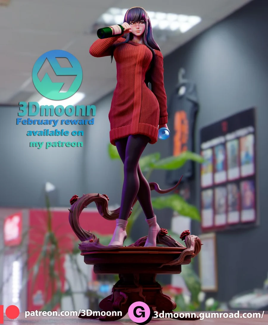 Yor Forger Assassin Wife – Spy x Family 3D printable STL model