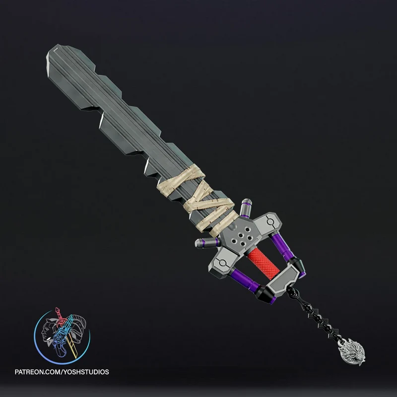 Fenrir Keyblade Weapon (Kingdom Hearts) STL model for 3D printing