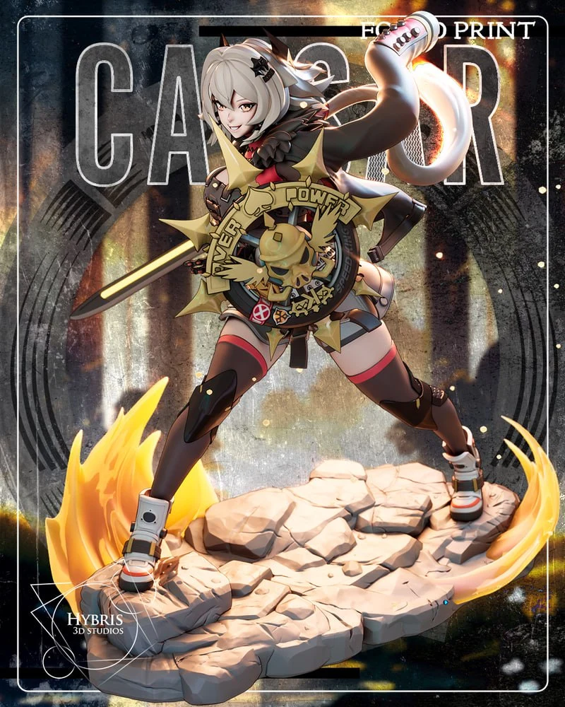Caesar King Fighter (Zenless Zone Zero) STL model for 3D printing