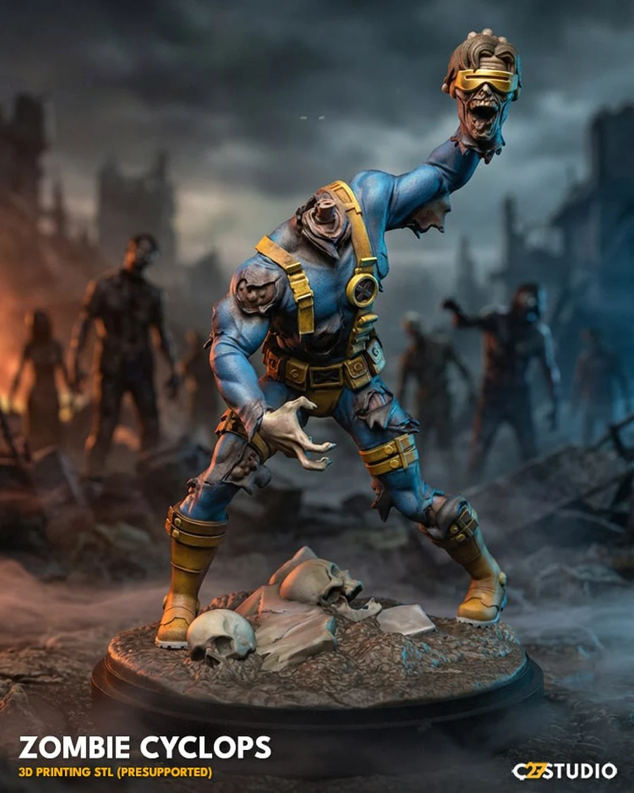 Zombie Cyclops Mutant – Marvel 3D printable STL model