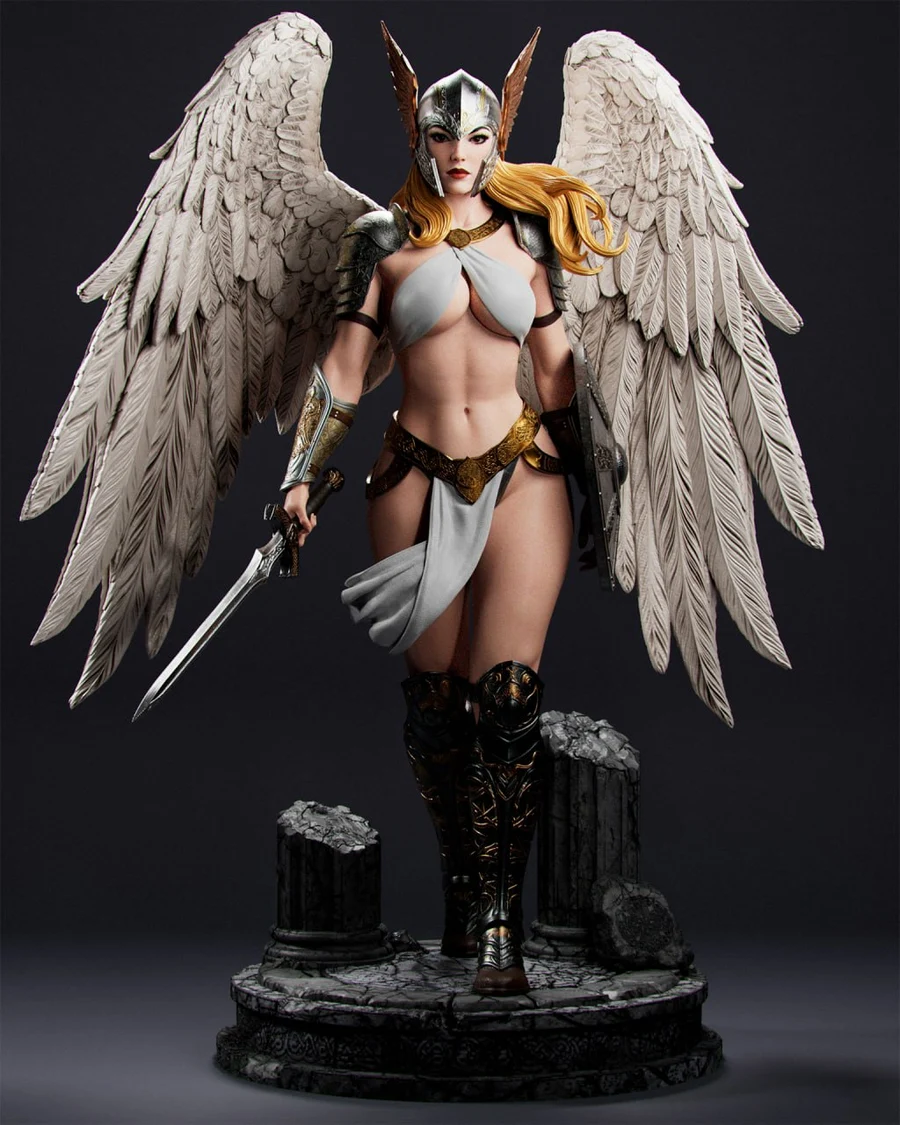 Brynhildr Valkyrie – Norse Mythology 3D printable STL model