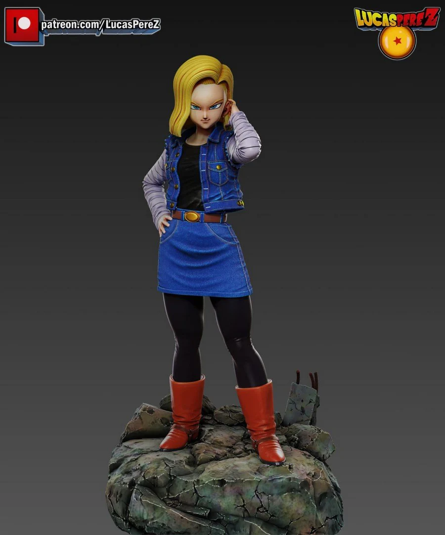 Android 18 - Dragon Ball 3D printable STL model