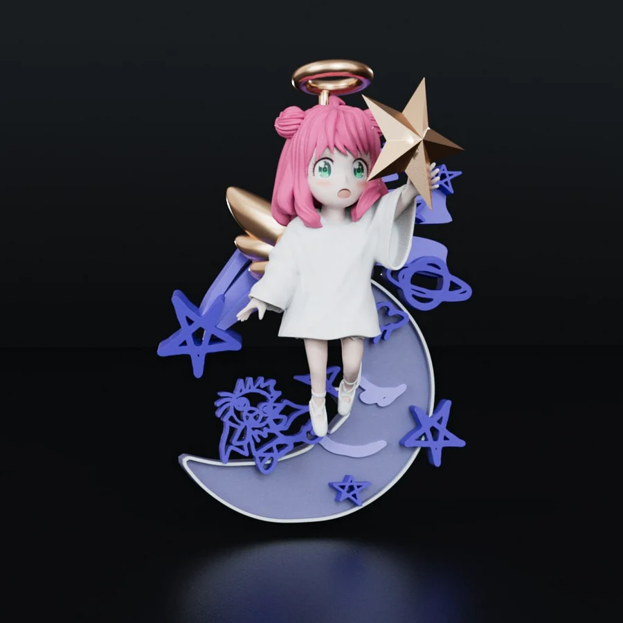 Anya Angel Version – Spy x Family 3D printable STL model