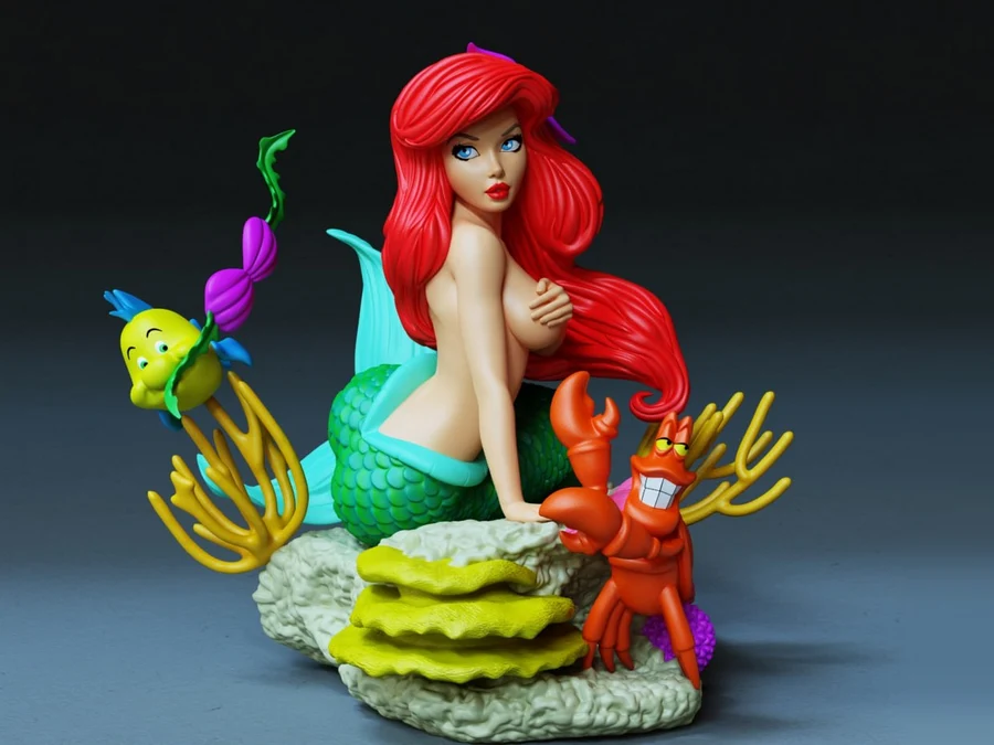 Ariel Mermaid Princess – Disney 3D printable STL model
