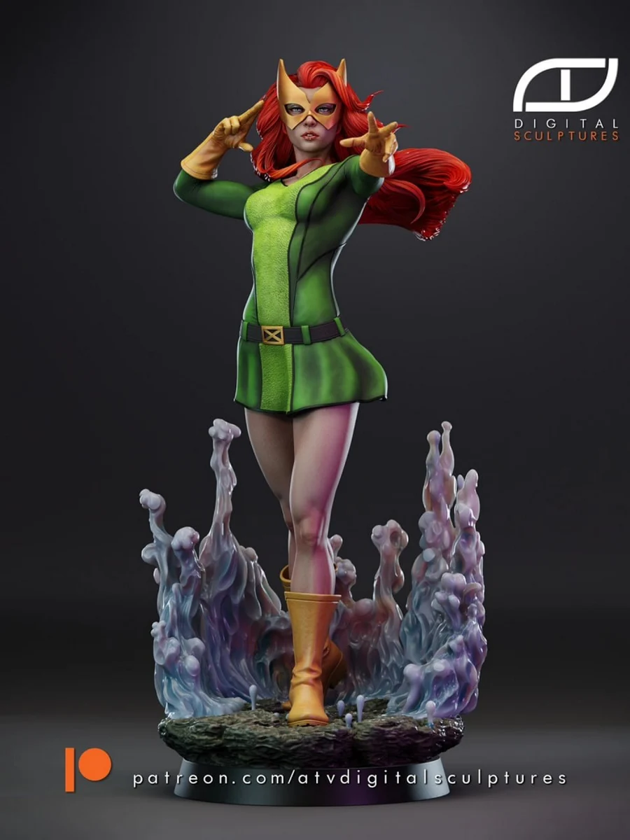 Jean Grey Marvel Girl – Marvel 3D printable STL model
