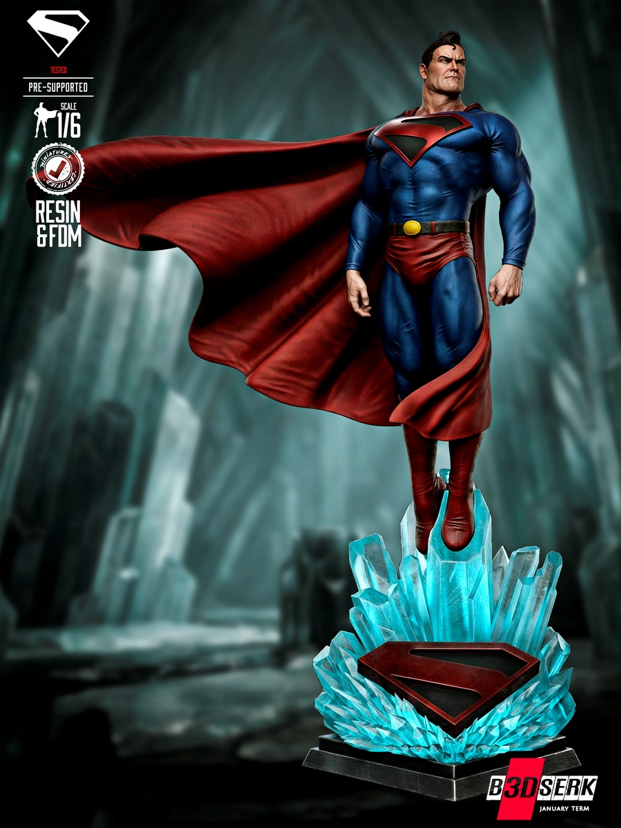 Superman Kingdom Come Sculpture – DC Comics 3D printable STL model