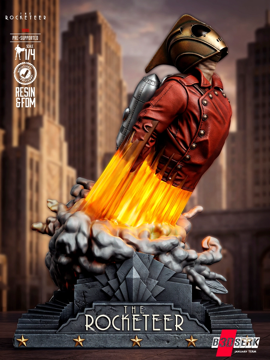 The Rocketeer Bust – The Rocketeer 3D printable STL model