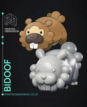 Bidoof – Pokémon 3D printable STL model