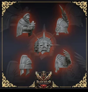 Bloodbound Battlegears Shoulderpad Set – Warhammer 40K 3D printable STL model