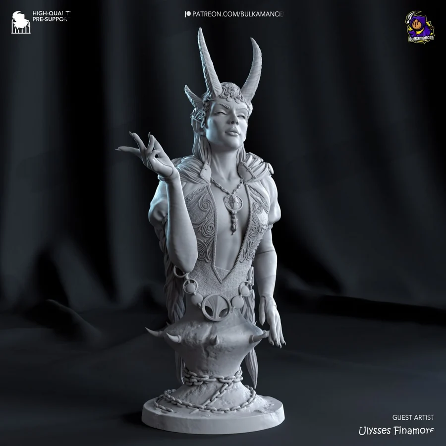 Pact Keeper Bust 3D printable STL model