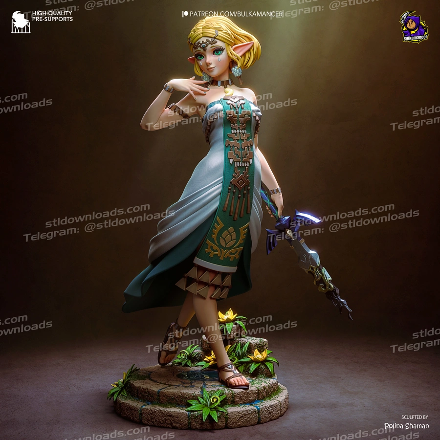Princess Zelda Kingdom Heroine – Zelda 3D printable STL model
