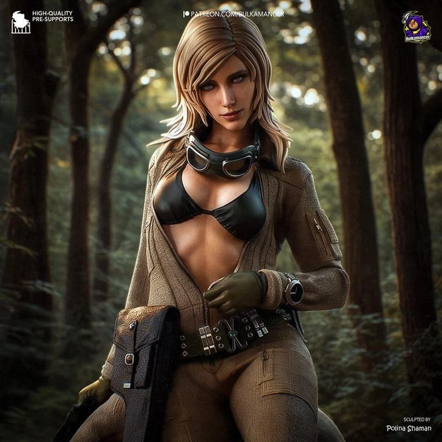 Eva – Metal Gear Solid STL render Eva – Metal Gear Solid 3D printable STL model