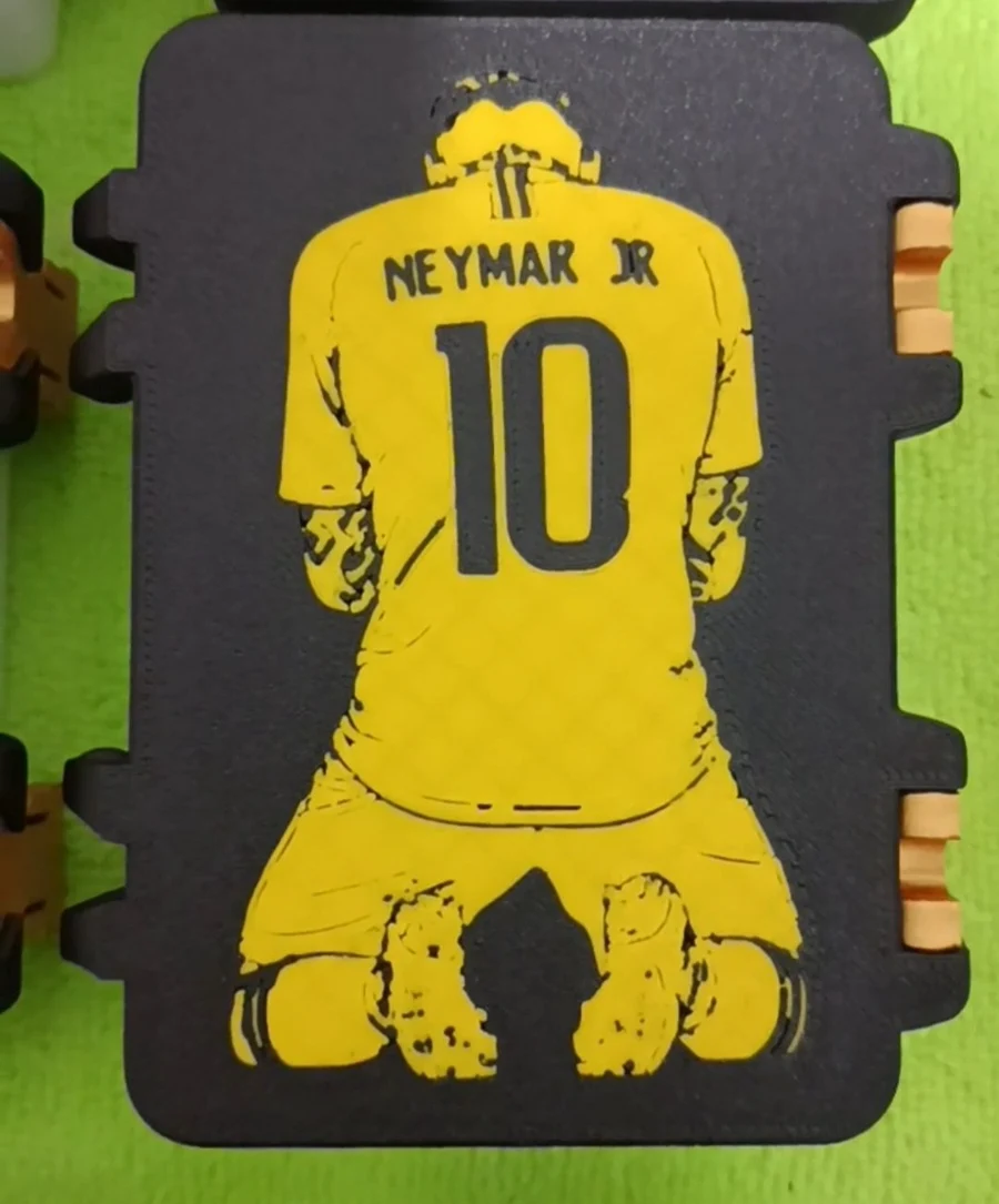 Neymar Kneeling STL render Neymar Kneeling 3D printable STL model
