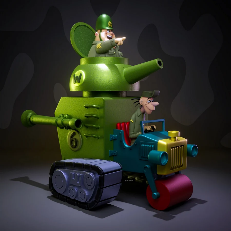 Carro Tanque – Corrida Maluca 3D printable STL model