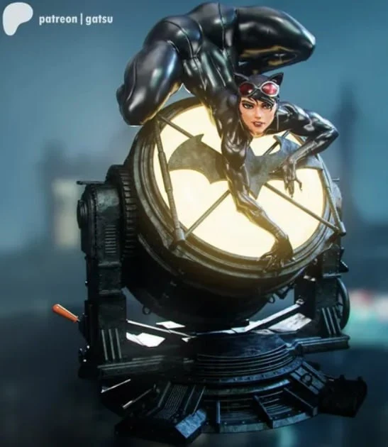Catwoman – DC Comics STL render Catwoman – DC Comics 3D printable STL model