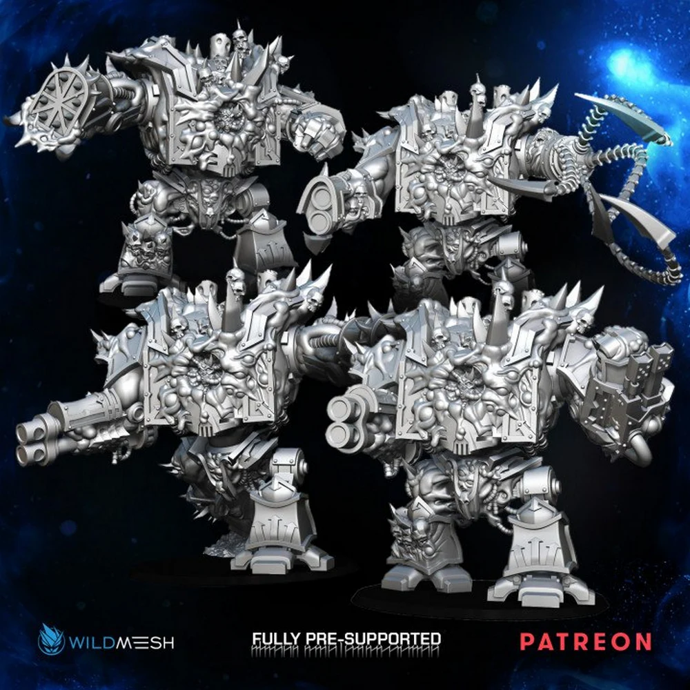 Chaos Juggernaut (Warhammer) STL model for 3D printing