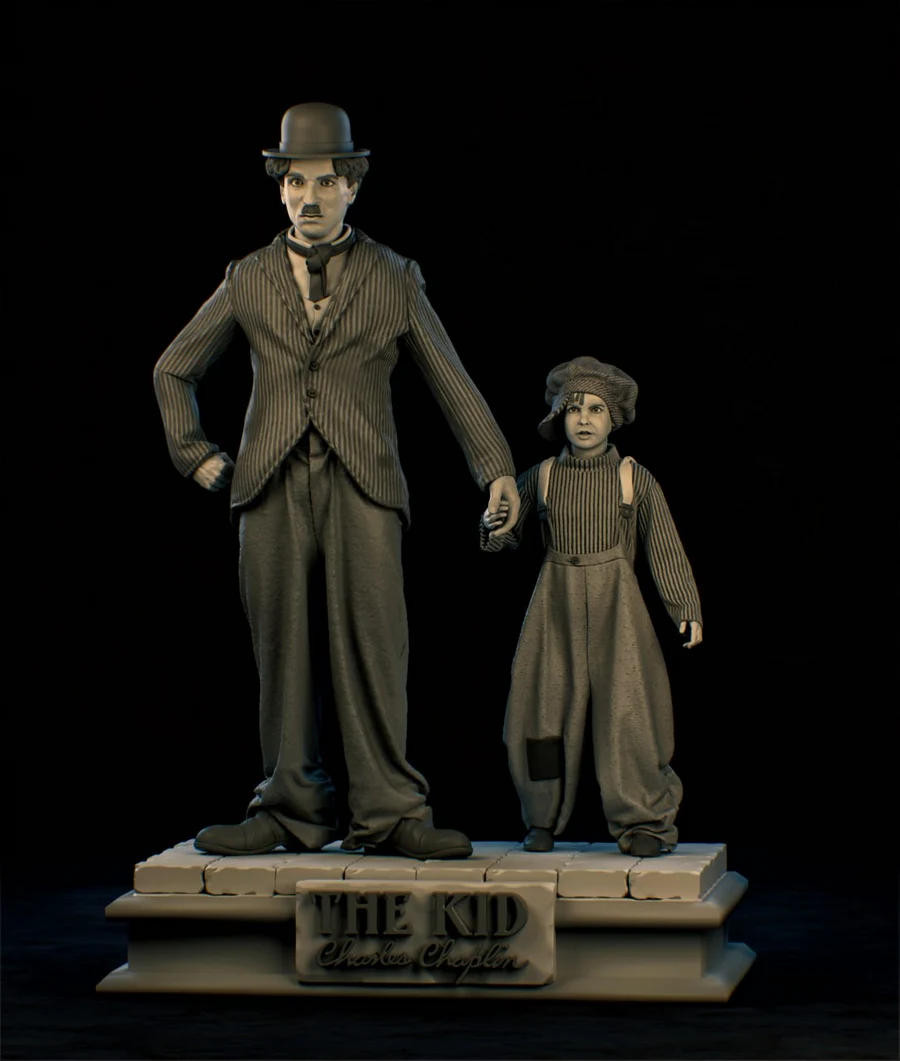 Charlie Chaplin The Kid - The Kid 3D printable STL model