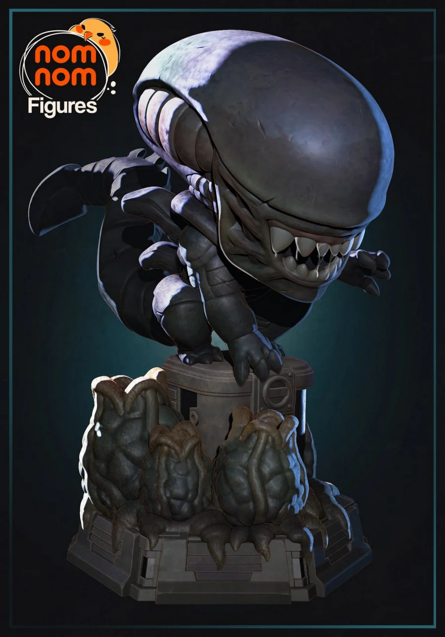 Xenomorph Chibi - Alien STL render Xenomorph Chibi - Alien 3D printable STL model