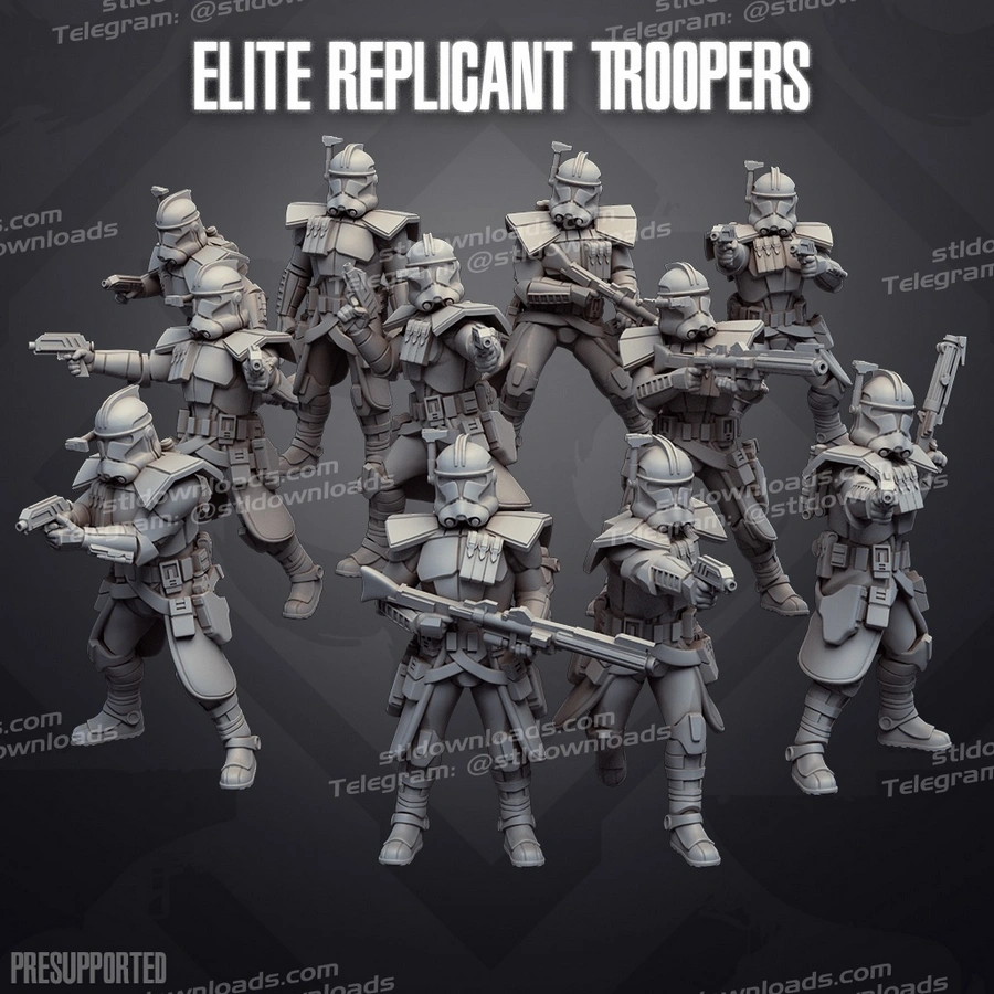 Clone Elite Squad – Star Wars 3D printable STL model