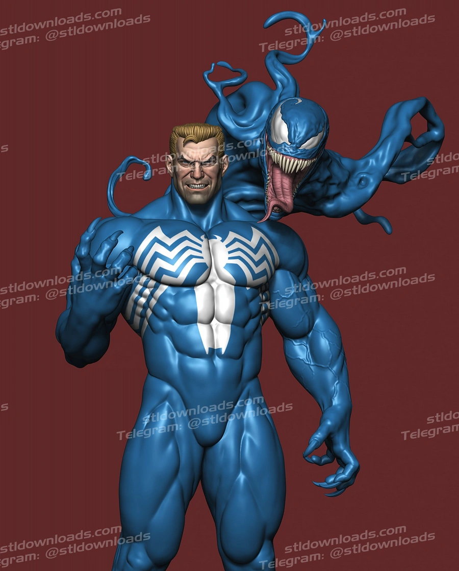 Eddie Brock Venom Hybrid – Marvel 3D printable STL model