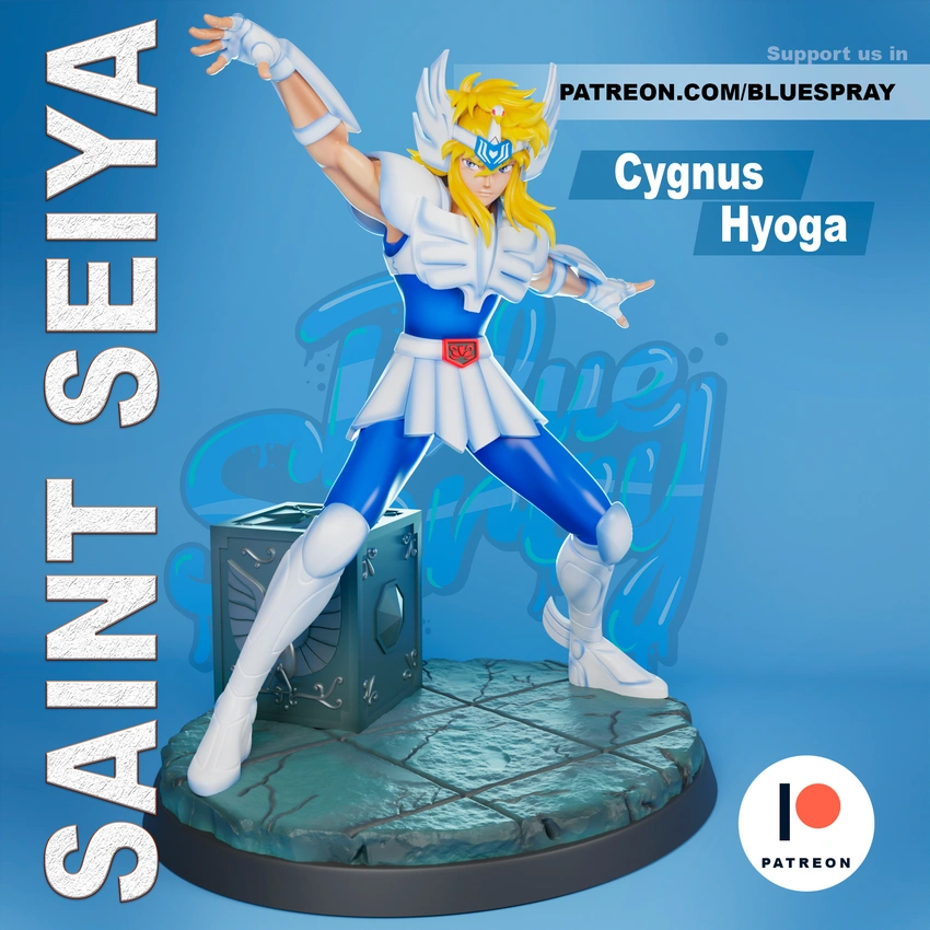 Cygnus Hyoga – Saint Seiya 3D printable STL model
