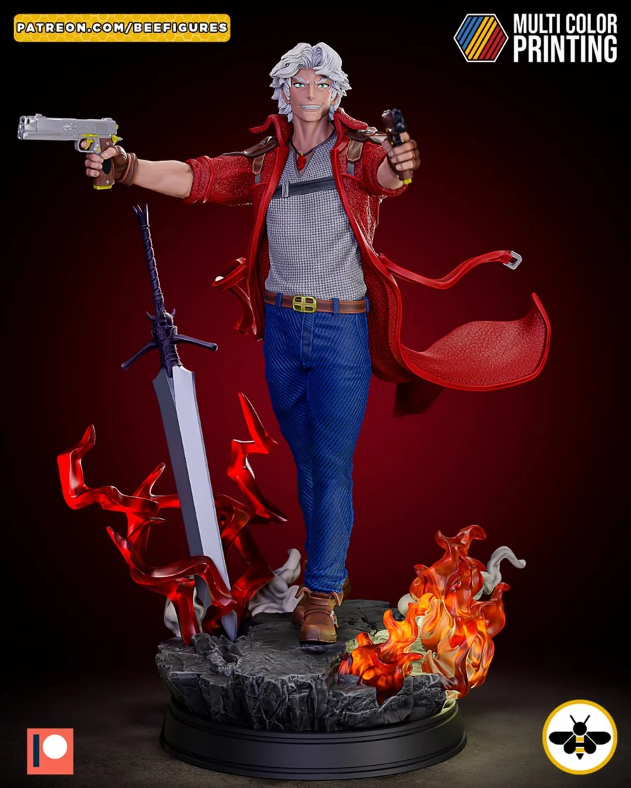 Dante Demon Hunter – Devil May Cry 3D printable STL model