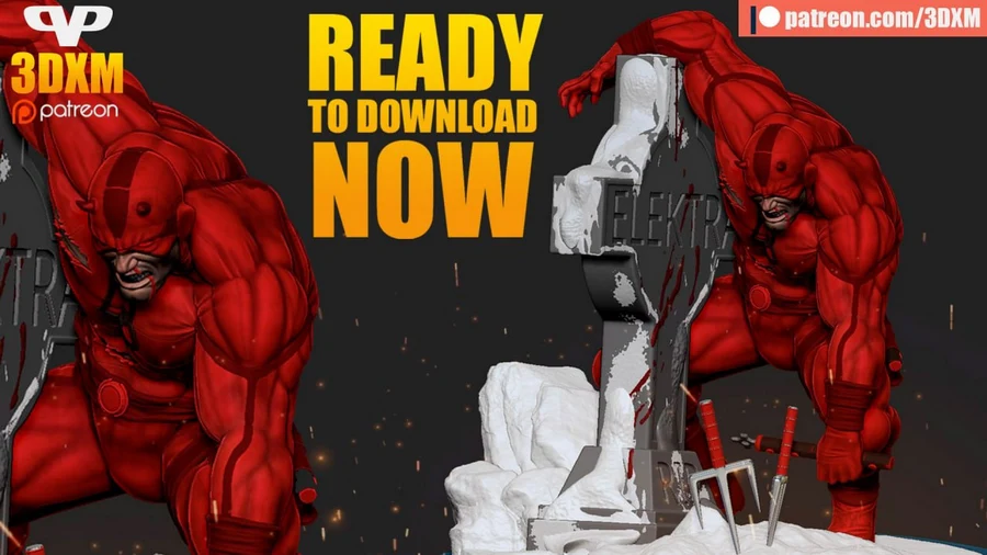 Daredevil - Marvel 3D printable STL model
