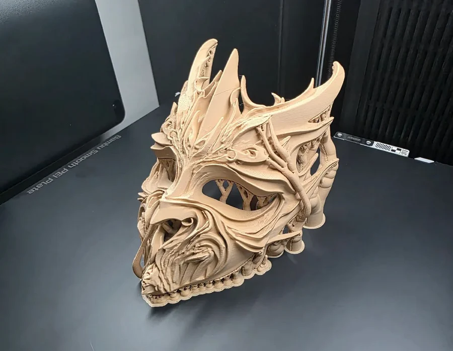 Dark Ritual Mask STL render Dark Ritual Mask 3D printable STL model
