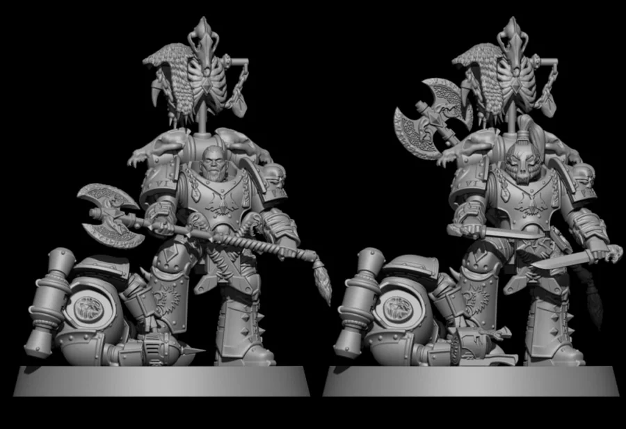 Praetor MK3 Armour - Warhammer 40K STL render Praetor MK3 Armour - Warhammer 40K 3D printable STL model
