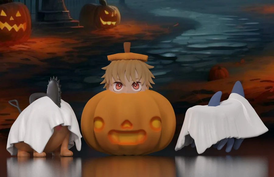 Denji Halloween Version – Chainsaw Man 3D printable STL model