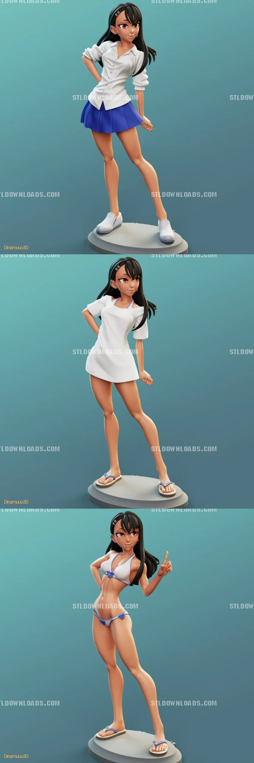 Nagatoro – Don't Toy with Me, Miss Nagatoro 3D printable STL model