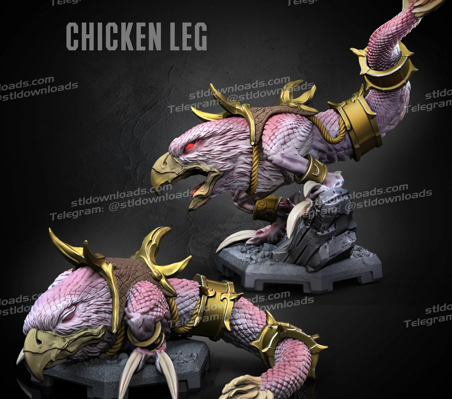 Chicken Leg Warrior – Golden Axe 3D printable STL model