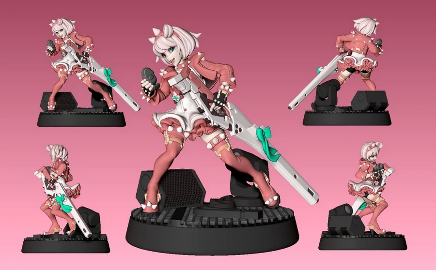 Elphelt - Guilty Gear 3D printable STL model