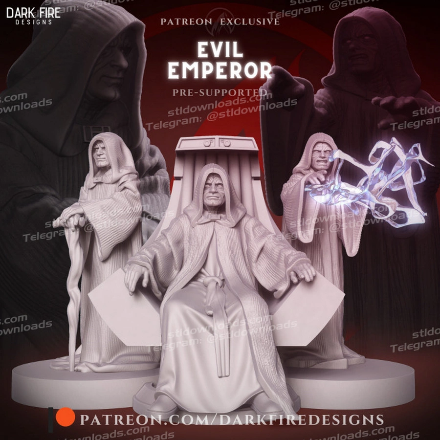 Emperor Palpatine – Star Wars 3D printable STL model