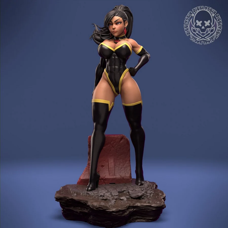 Evil Superwoman - DC Comics STL render Evil Superwoman - DC Comics 3D printable STL model