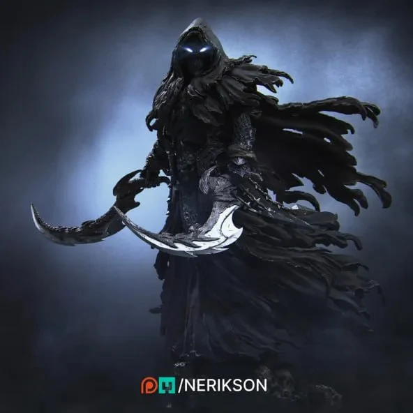 Four Horseman Death Standalone 3D printable STL model