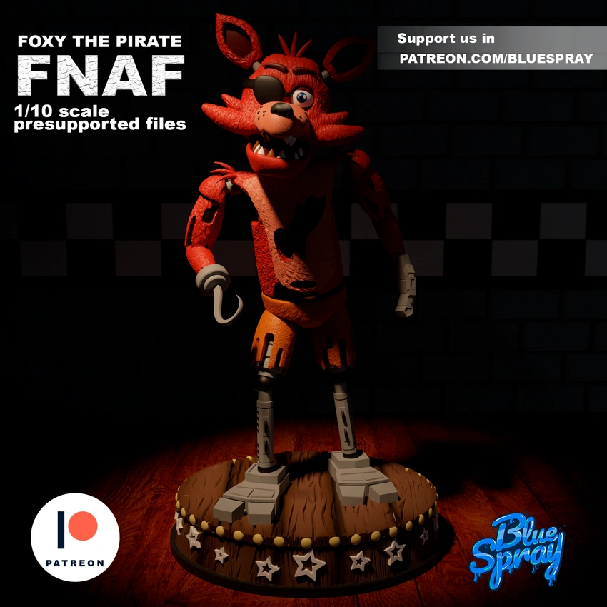 Foxy – Five Nights at Freddy’s 3D printable STL model