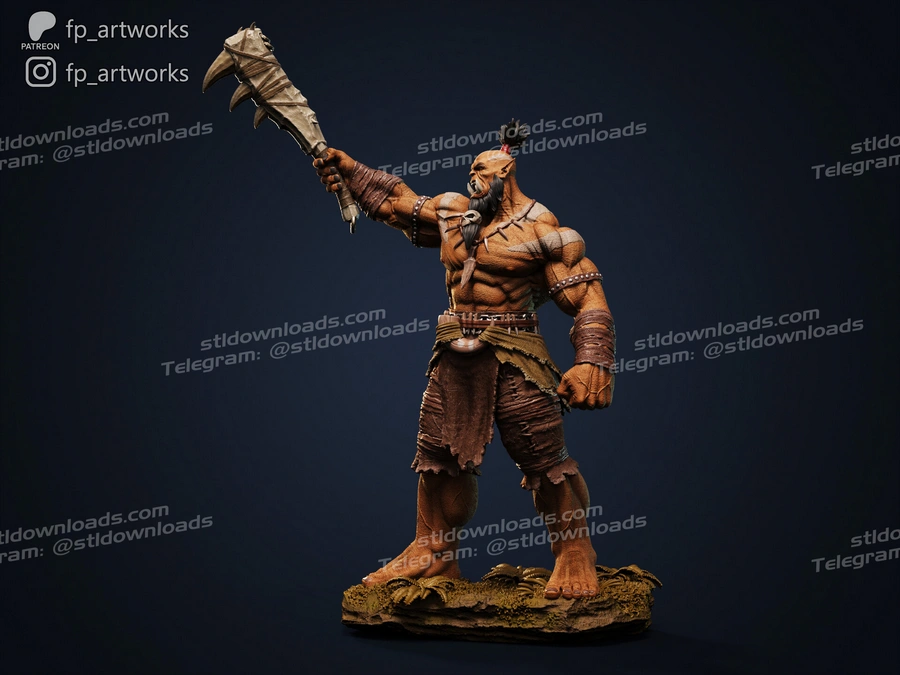 Kilrogg Deadeye Orc Warlord – Warcraft 3D printable STL model