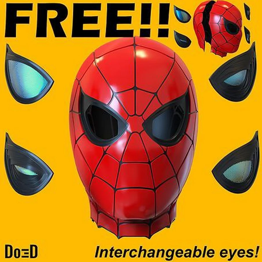 Iron Spider Helmet - Marvel 3D printable STL model