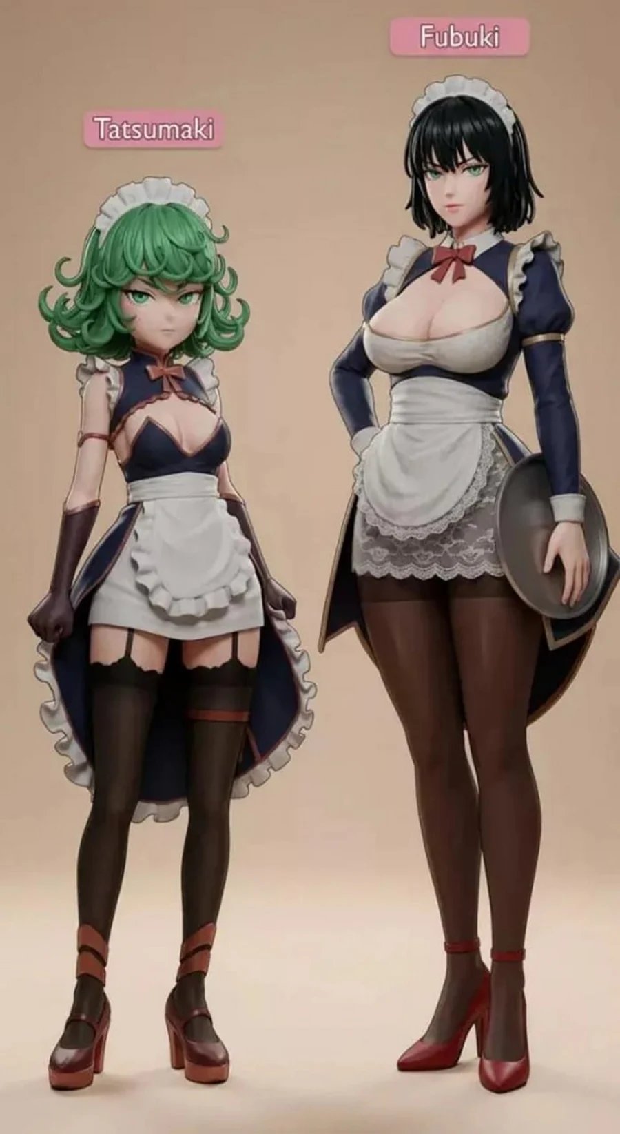 Fubuki & Tatsumaki – One Punch Man 3D printable STL model