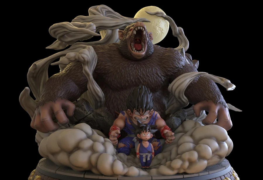 Goku Transformation - Dragon Ball 3D printable STL model