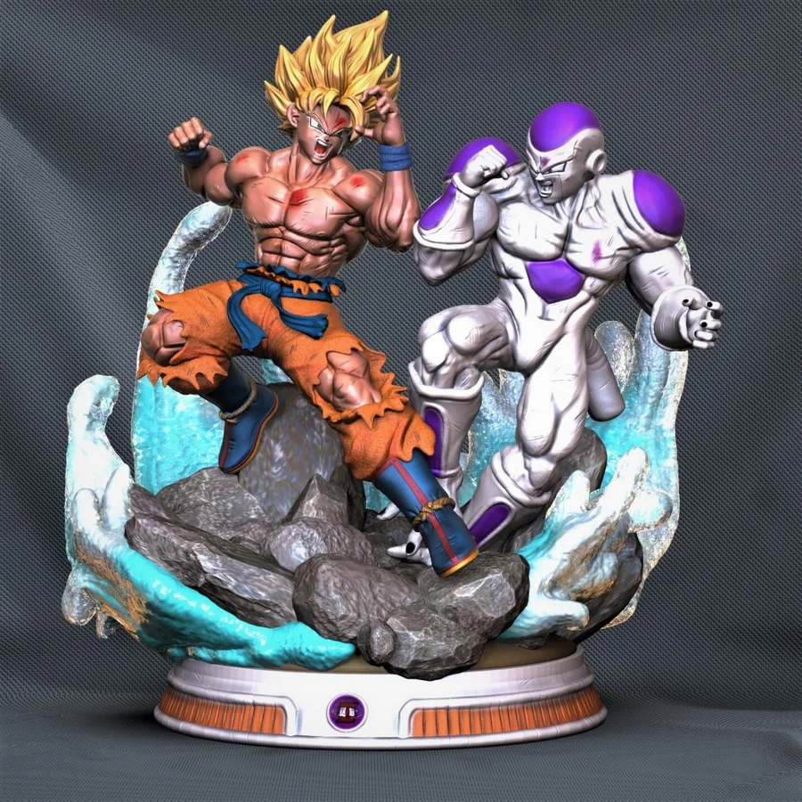 Goku vs Frieza - Dragon Ball 3D printable STL model