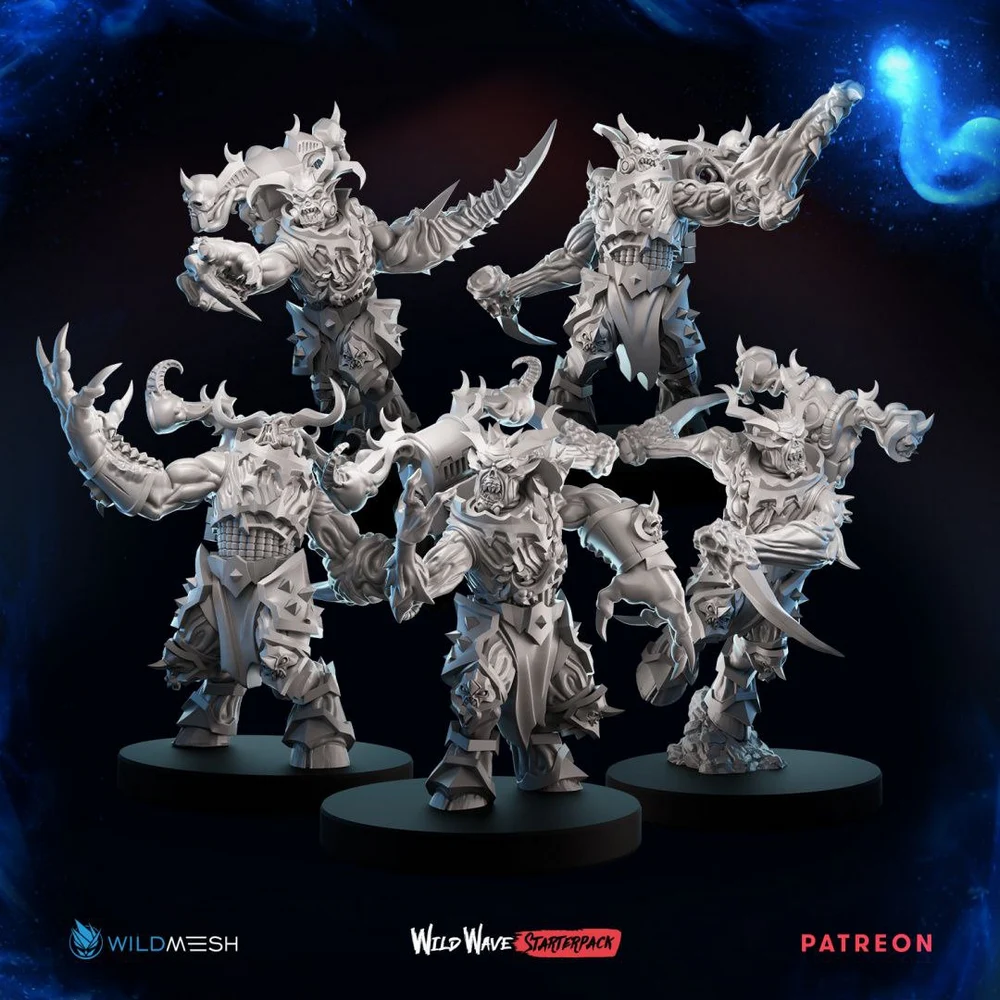 Haunted Gladiators (Fantasy) STL model for 3D printing